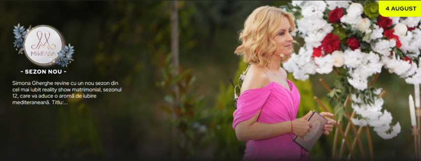Emisiunea „Mireasa” revine pe 4 August 2025 cu sezonul 12